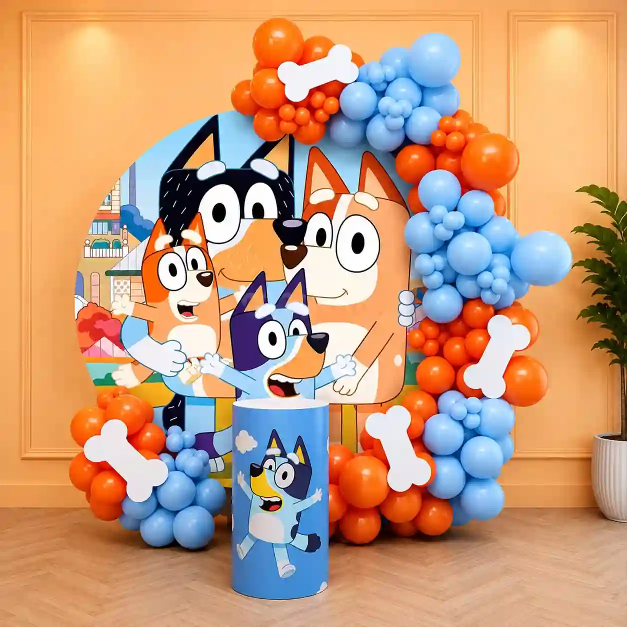 Bluey Theme Flex Ring Decor